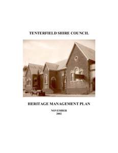 Microsoft Word - Tenterfield Heritage Management Plan - November 2002.doc