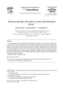 Advance-purchase discounts as a price discrimination device