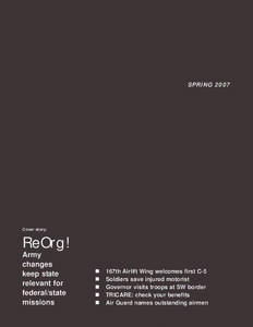 SPRING[removed]Cover story: ReOrg! Army