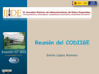 Reunión GT IDEE 6 noviembre  Emilio López Romero