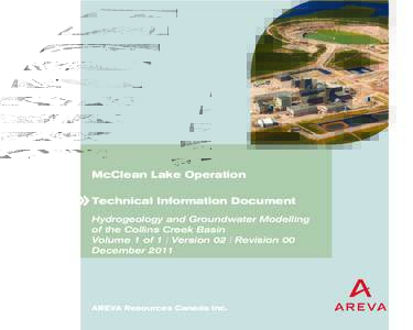 McClean Lake Operation  Technical Infomation Document Hydrogeology and Groundwater Modelling of the Collins Creek Basin