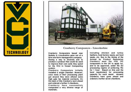 Cranberry Composters - Lincolnshire  VCU EUROPA LTD ABBEY HOUSE 1650 ARLINGTON BUSINESS PARK THEALE