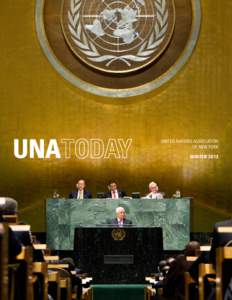 UNA  UNITED NATIONS ASSOCIATION OF NEW YORK WINTER 2013