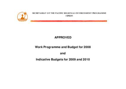 Final Work Programme and Budget
