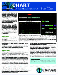 CHART  A NATURAL Analysis and Documentation Tool Fact Sheet