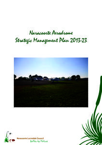 Naracoorte Aerodrome Strategic Management Plan Executive Summary This Strategic Management Plan for the Naracoorte Aerodrome forms the basis for management of the Aerodrome for the next 10 years. The Plan should