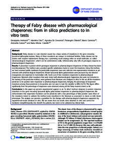 Andreotti et al. Orphanet Journal of Rare Diseases 2011, 6:66 http://www.ojrd.com/content[removed]RESEARCH  Open Access