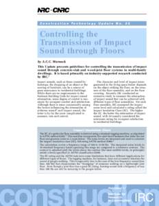 Controlling the Transmission of Impact Sound through Floors