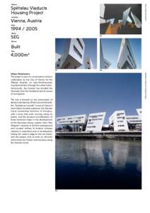 Zaha Hadid Architects  Project Spittelau Viaducts Housing Project