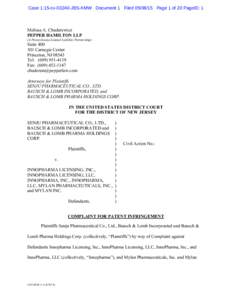 Case 1:15-cvJBS-KMW Document 1 FiledPage 1 of 20 PageID: 1  Melissa A. Chuderewicz PEPPER HAMILTON LLP (A Pennsylvania Limited Liability Partnership)