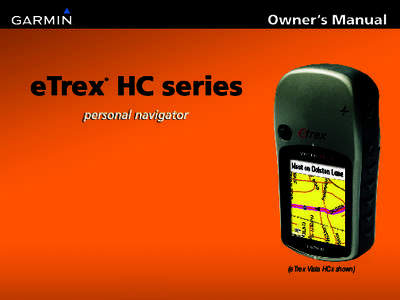 Owner’s Manual  eTrex HC series ®  personal navigator