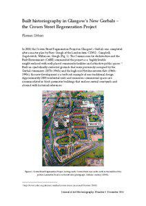 Built historiography in Glasgow’s New Gorbals – the Crown Street Regeneration Project Florian Urban