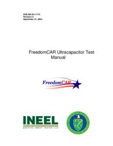 FreedomCAR Capacitor Test Manual
