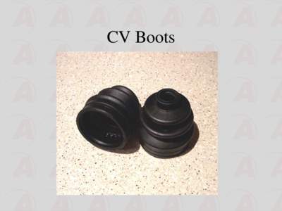 CV Boots  Materials List: .