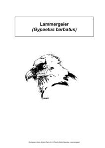 European Union action plans for eight priority bird species - Lammergeie�D;r (Gypaetus barbatus)
