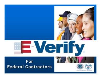 E-Verify for Federal Contractors