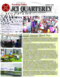 Gardena Valley Newsletter of the SummerGardena Valley Japanese Cultural Institute
