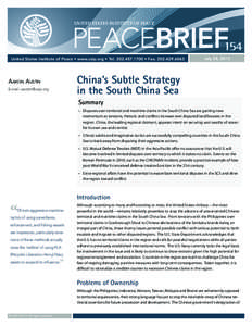 UNITED STATES INSTITUTE OF PEACE  PEACEBRIEF154 United States Institute of Peace • www.usip.org • Tel[removed] • Fax[removed]July 24, 2013
