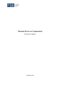 Thematic Review on Compensation