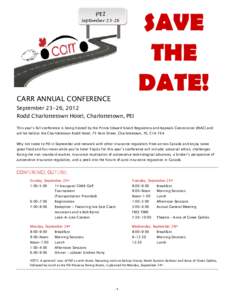 CARR Conference[removed]Conference Overview