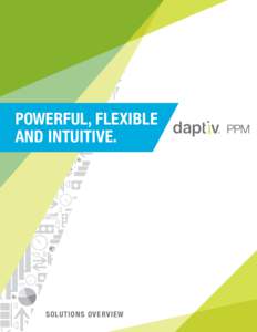 POWERFUL, FLEXIBLE AND INTUITIVE. SOLUTIONS OVERVIEW  DAPTIV’S PPM SOLUTION
