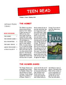 TEEN READ Volume 1, Issue 1, Spring 2013