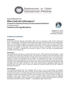 The Salience of Cyberspace in International Relations