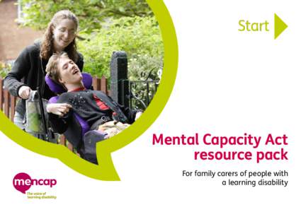 Mental Capacity Act resource pack For family carers of people with a learning disability  Section