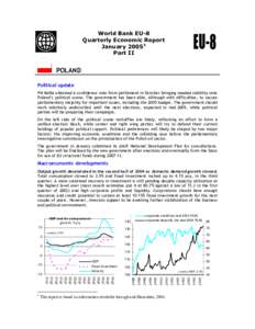EU-8  World Bank EU-8 Quarterly Economic Report JanuaryPart II