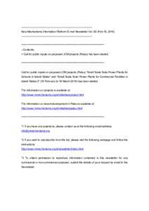 Microsoft Word - New Mechanisms Information Platform E-mail Newsletter Vol.82
