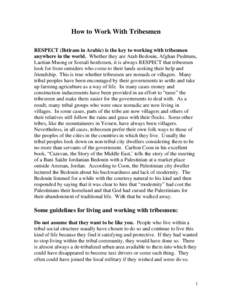 Microsoft Word - How to Work With Tribesmen.doc