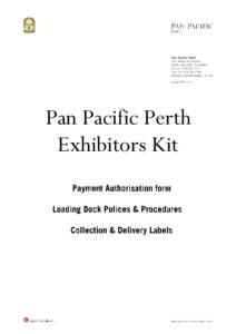 Pan Pacific Perth Exhibitors Kit   
