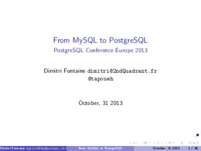 Cross-platform software / Database management systems / MySQL / PostgreSQL / EnterpriseDB / Database trigger / Null / Hierarchical and recursive queries in SQL