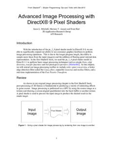 Advanced Image Processing with DirectX® 9 Pixel Shaders