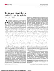 Bioinformatics / Public health / Public health genomics / Cancer research / Human genome / National Human Genome Research Institute / Human Genome Project / National Institutes of Health / Alan Edward Guttmacher / Genetics / Biology / Genomics