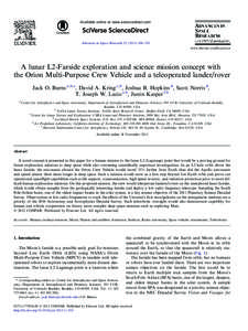 Available online at www.sciencedirect.com  Advances in Space Research[removed]–320 www.elsevier.com/locate/asr  A lunar L2-Farside exploration and science mission concept with