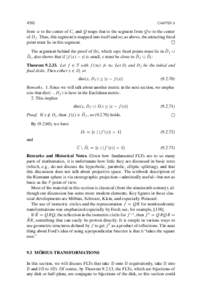 Riemann surfaces / Mbius transformation / Schwarz lemma / Fuchsian group / Poincar metric / Riemann sphere / Beltrami equation / DenjoyWolff theorem