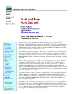 Economic Research Service Situation and Outlook FTS-355