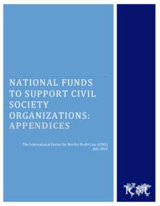 National Funds to Support Civil Society Organizations:        .