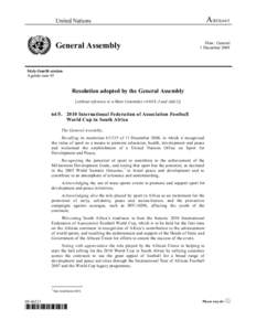 A/RES[removed]United Nations General Assembly