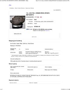 18+ LB 8700+ GRAMS IRON (STONY) METEORITE | eBay