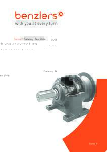 Series P Planetary Gear Units  Series P PRODUCT INFORMATION