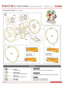[Assembly instructions]  Amusement Park (Ferris Wheel) Glue.  Glue.