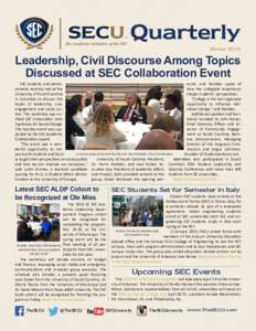 Quarterly Winter 2016 Leadership, Civil Discourse Among Topics Discussed at SEC Collaboration Event