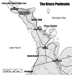 The Bruce Peninsula  Fathom Five National Marine Park Tobermory Bruce Peninsula