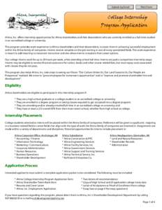 Submit by Email  Print Form College Internship Program Application
