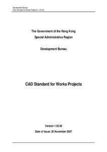CAD Standard for Works Projects