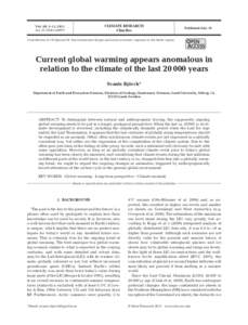 CLIMATE RESEARCH Clim Res Vol. 48: 5–11, 2011 doi: cr00873
