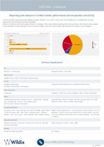 CDR-View | Datasheet Reporting and analysis of contact center performance and employees call activity Tool for call traffic monitoring at 360 degrees (quantity, duration, type, costs of calls, peak hours), helping you to