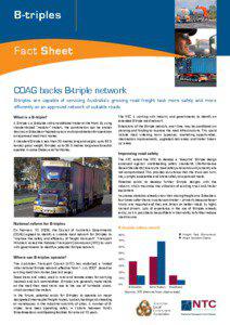 B-triples Fact Sheet COAG backs B-triple network